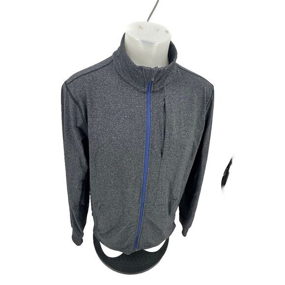 Lululemon Men Large PrePost Jacket Full Zip Gray Long Sleeves Luon K10-11 - Picture 1 of 9